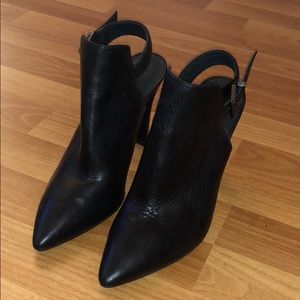 Kenneth Cole leather ankle booties